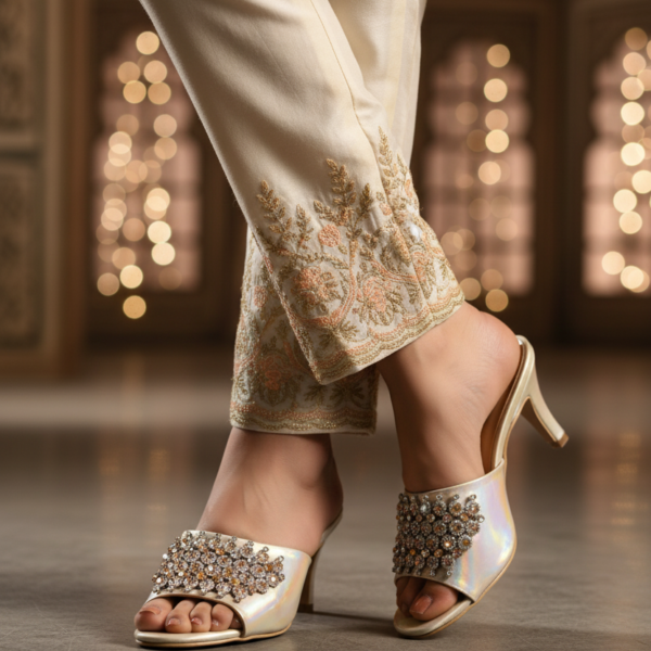 Party Wear Slip On IP0060-Golden