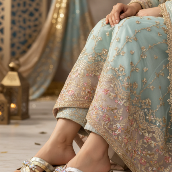 Party Wear Slip On IP0070-Golden