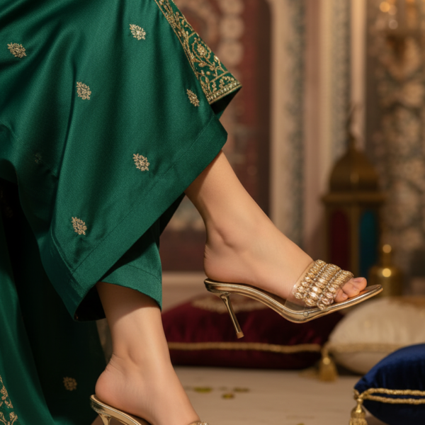 Party Wear Slip On IP0074-Gold