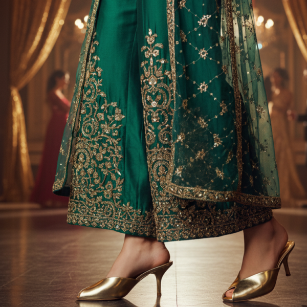 Party Wear Slip On IP0075-Gold