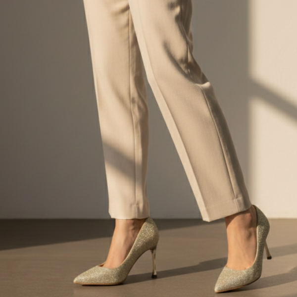 Party Wear-Court Shoes-IP5016-Champagne
